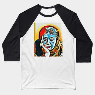 Helena Blavatsky Abstract Portrait | Helena Blavatsky Artwork 3 Baseball T-Shirt